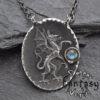 Dragon~Labradorite~Engraved Necklace