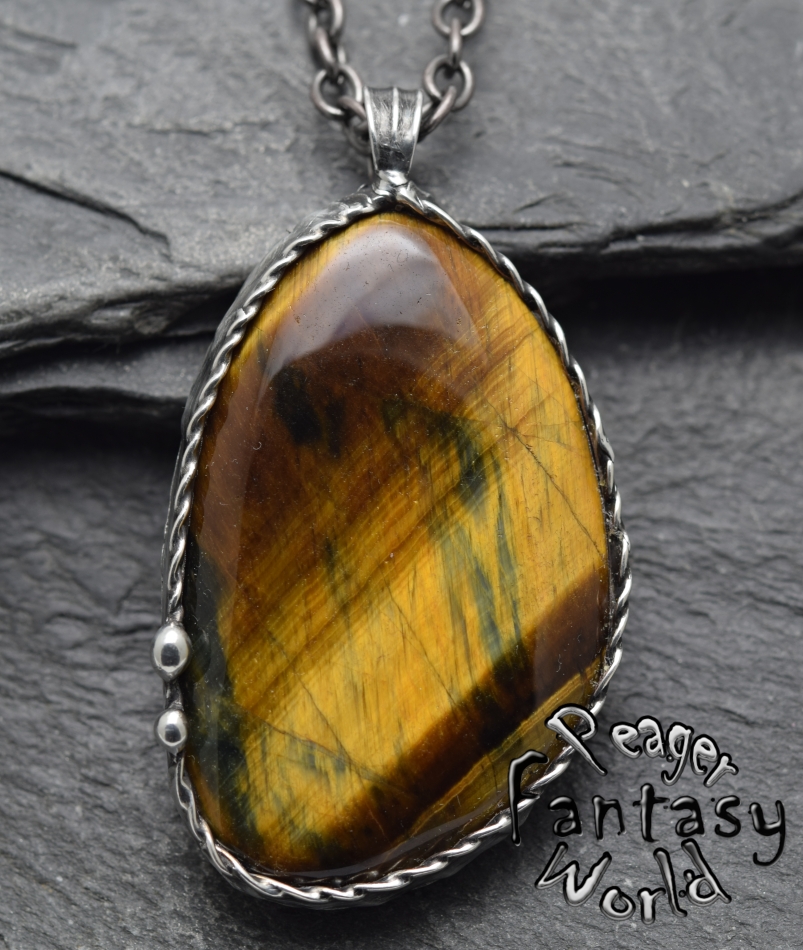 Multicolor Tiger Eye Pendant